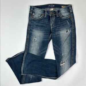 Silver Jeans Twisted Bootcut Jeans 28x33